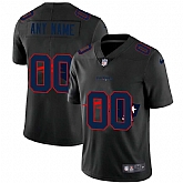 Nike New England Patriots Customized Men's Team Logo Dual Overlap Limited Jersey Black